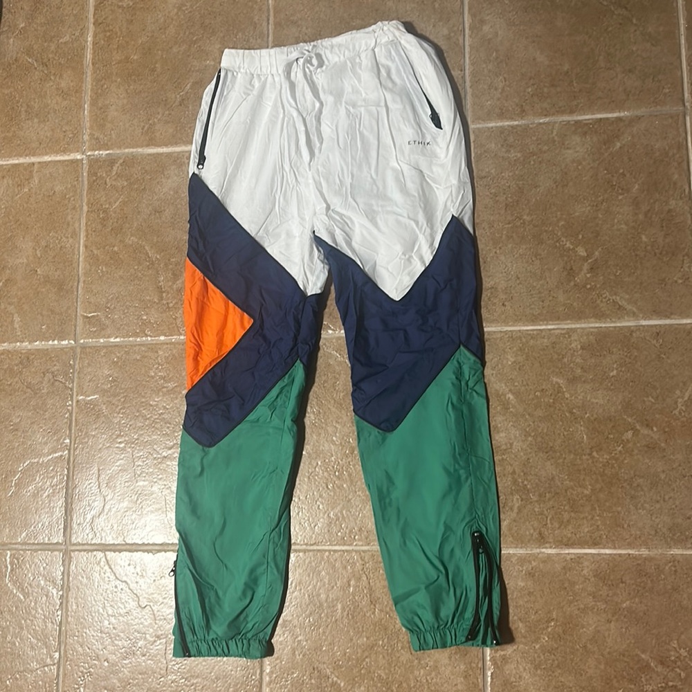 ETHIK Retro Abstract Track Pants Size Medium